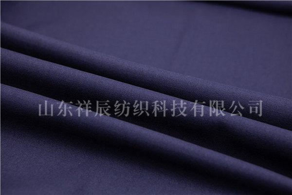 藏青弹力缎背哔叽70W/25.5P/L4/0.5，80s/2*2，360g/m