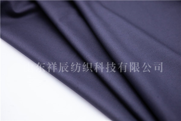 藏青弹力单面哔叽70W/25.5P/L4/0.5，80s/2*2，290g/m